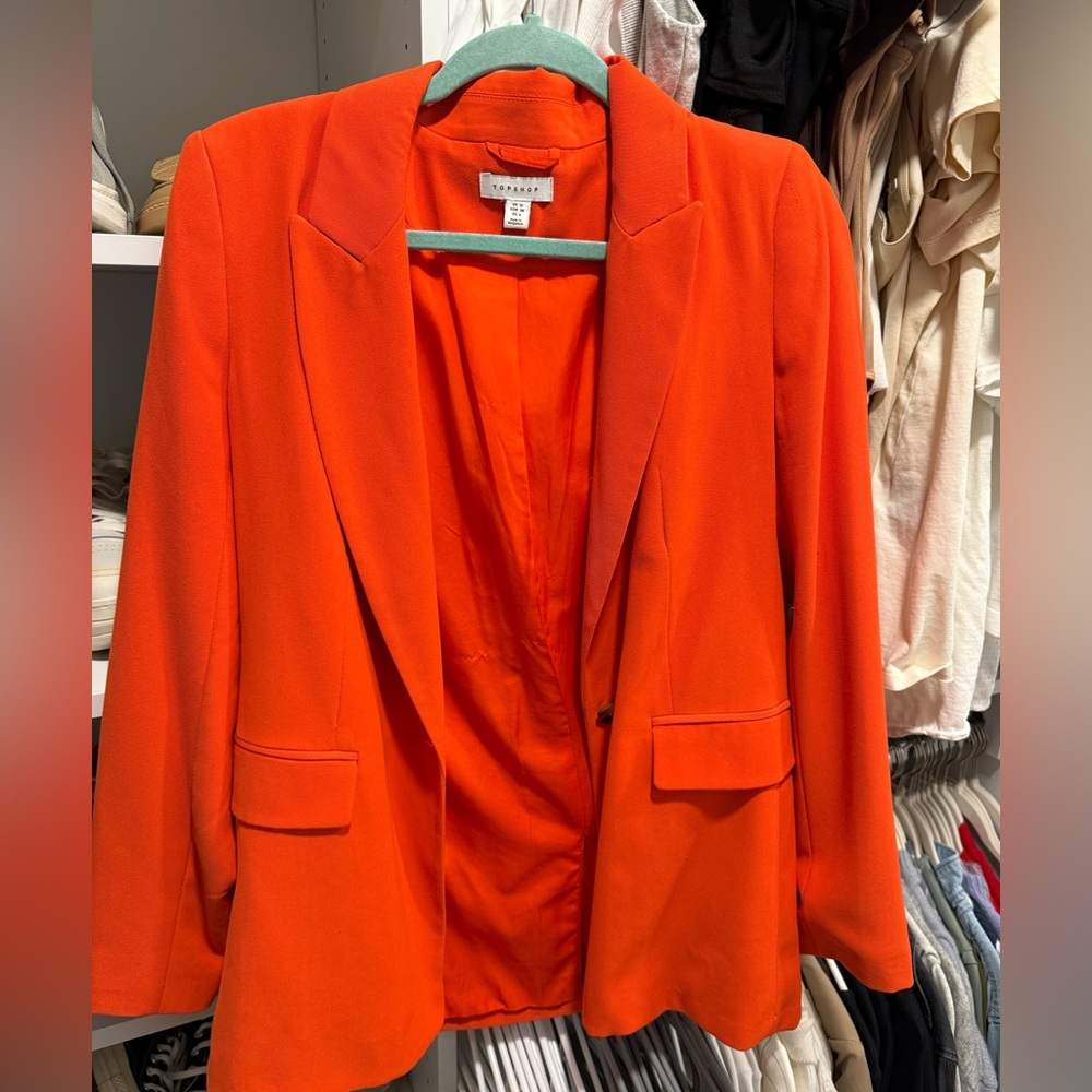 Orange Topshop Blazer